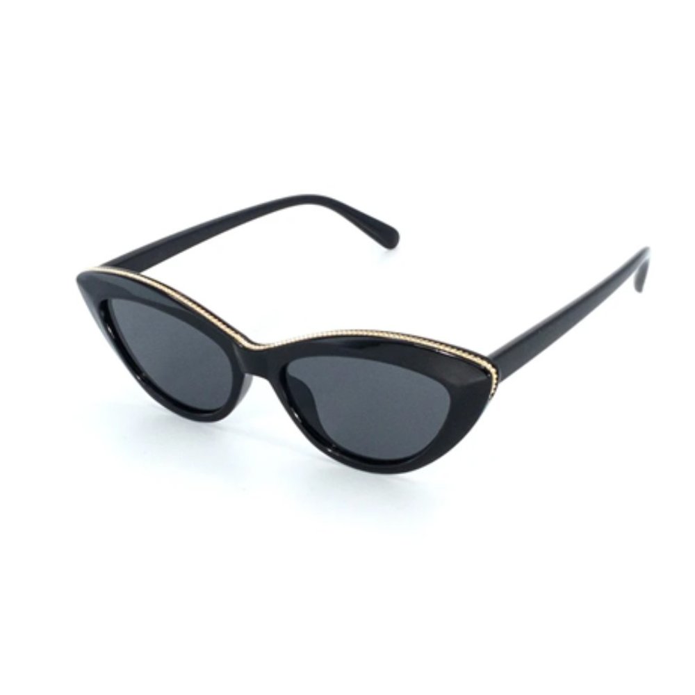Stella McCartney Cat-eye Petit UV Protection Black Sunglasses